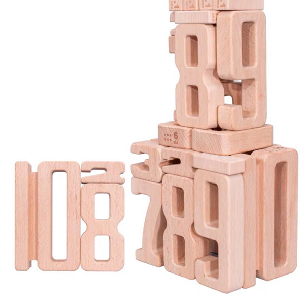 Number Blocks – Large – Wood Bee Nice