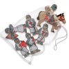 Wooden Red Knights Playset - 6 Figures - Image 2