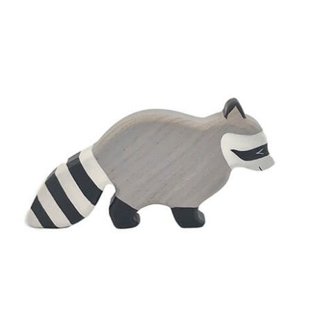 wooden raccoon toy