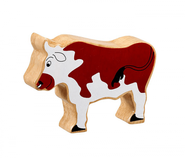 wooden cow animal toy