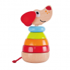 wooden dog stacking toy