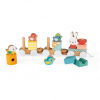 wooden pull along train toy