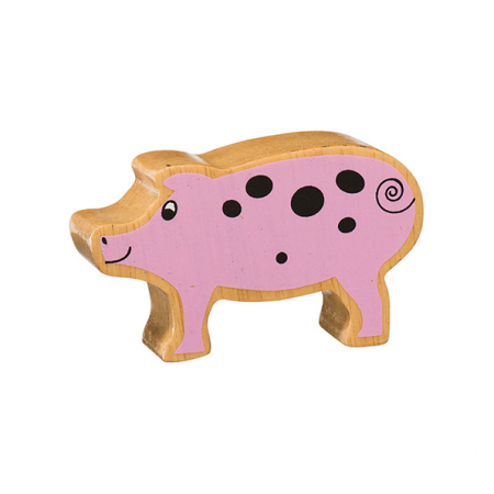 wooden pig animal toy