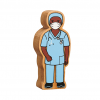 wooden nurse figure toy