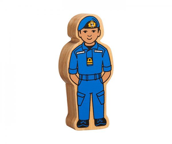 wooden navy officer figure toy