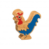 Wooden Blue Cockerel Toy
