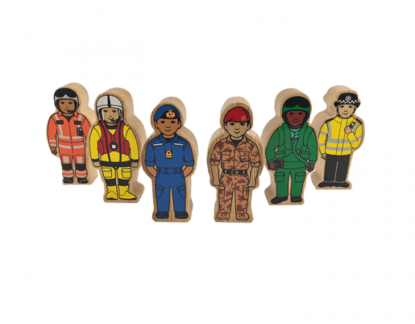 wooden army figures toy