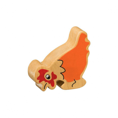 wooden chicken animal toy