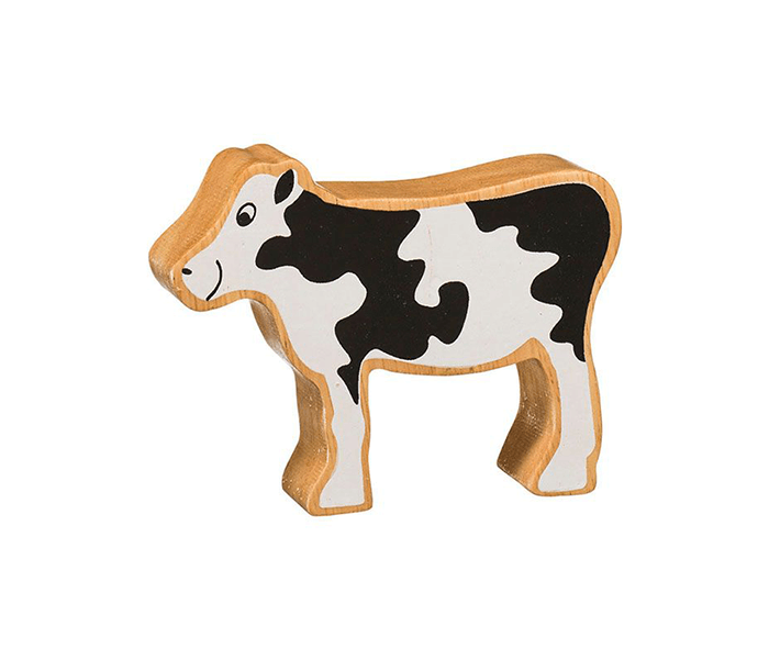 wooden cow animal toy