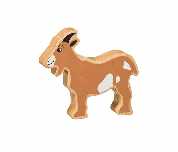 wooden goat animal toy