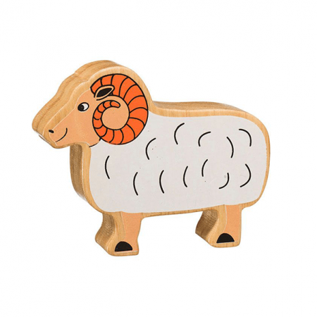 wooden ram animal toy