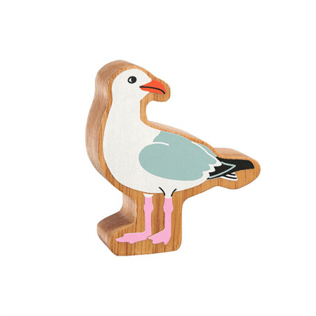 wooden seagull animal toy
