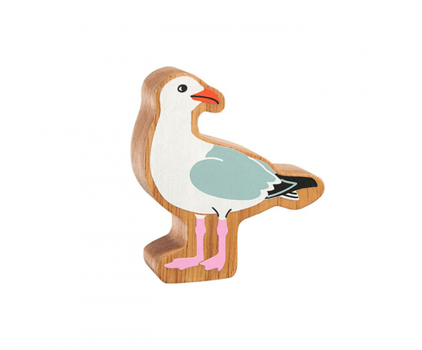 wooden seagull animal toy