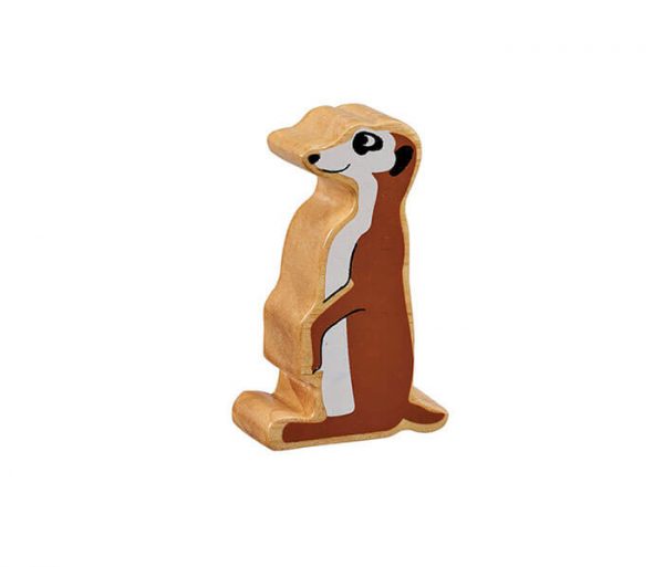 NC270 natural painted meerkat - Wood Bee Nice - Children's Wooden Toys | Eco-Friendly Toys