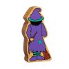 Wooden Purple & Green Witch Toy - Image 2