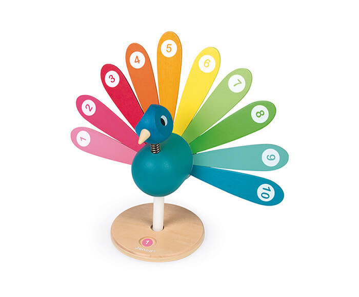 im learning how to count peacock - Wood Bee Nice - Children's Wooden Toys | Eco-Friendly Toys