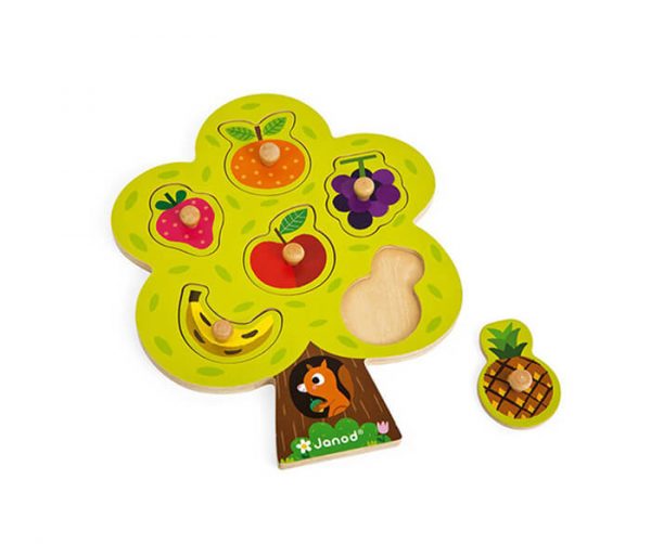 janod fruit tree puzzle 2 - Wood Bee Nice - Children's Wooden Toys | Eco-Friendly Toys