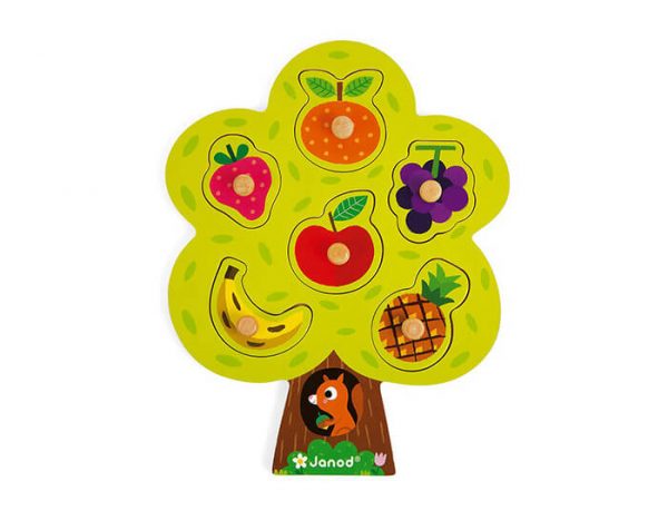 janod fruit tree puzzle 3 - Wood Bee Nice - Children's Wooden Toys | Eco-Friendly Toys