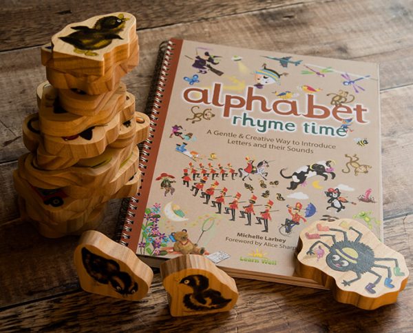 Alphabet Rhyme Time book and characters 3 - Wood Bee Nice - Children's Wooden Toys | Eco-Friendly Toys
