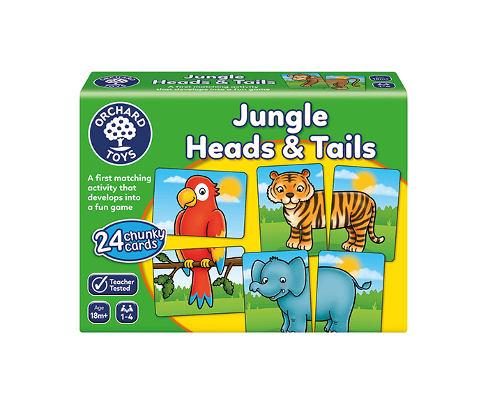 058 Jungle Heads and Tails BOX WEB - Wood Bee Nice - Children's Wooden Toys | Eco-Friendly Toys