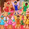 Wooden Rainbow Fairies Playset - 7 Figures - Image 3