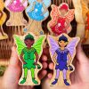 Wooden Rainbow Fairies Playset - 7 Figures - Image 4