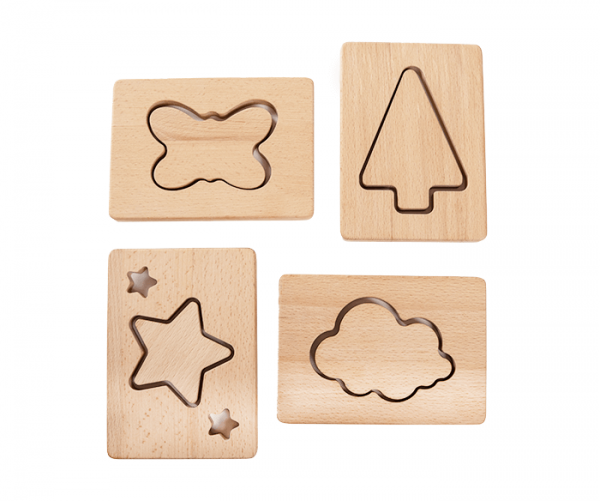 L1007 Little Looking Shapes Set 1 17 - Wood Bee Nice - Children's Wooden Toys | Eco-Friendly Toys
