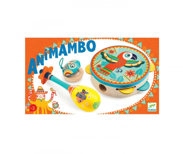 castanet maraca and tambourine set - Wood Bee Nice - Children's Wooden Toys | Eco-Friendly Toys