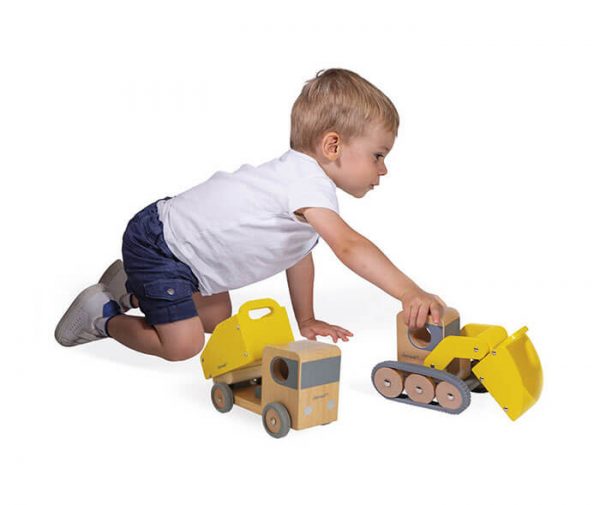 bolid dump truck and bulldozer 3 - Wood Bee Nice - Children's Wooden Toys | Eco-Friendly Toys