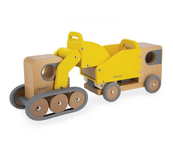 bolid dump truck and bulldozer 5 - Wood Bee Nice - Children's Wooden Toys | Eco-Friendly Toys