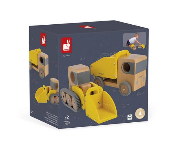 bolid dump truck and bulldozer 8 - Wood Bee Nice - Children's Wooden Toys | Eco-Friendly Toys