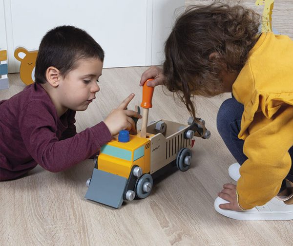 brico kids wooden builders truck 2 - Wood Bee Nice - Children's Wooden Toys | Eco-Friendly Toys