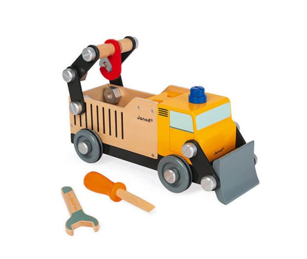 brico kids wooden builders truck 3 - Wood Bee Nice - Children's Wooden Toys | Eco-Friendly Toys