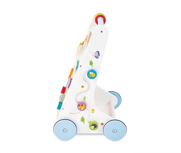 PL112 Activity Walker Wooden Sensory Woodland Toddler Toy Side - Wood Bee Nice - Children's Wooden Toys | Eco-Friendly Toys