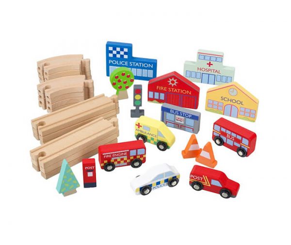 EMERGENCY ROAD TRACK 1 - Wood Bee Nice - Children's Wooden Toys | Eco-Friendly Toys