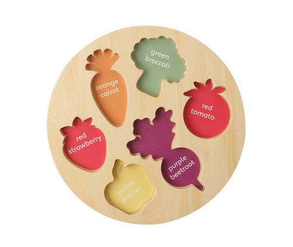 HAPPY VEGGIE PUZZLE 5 - Wood Bee Nice - Children's Wooden Toys | Eco-Friendly Toys