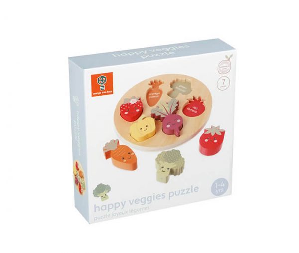 PACKAGING HAPPY VEGGIES PUZZLE 1 - Wood Bee Nice - Children's Wooden Toys | Eco-Friendly Toys