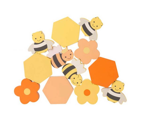 STACKING HONEY BEES 1 - Wood Bee Nice - Children's Wooden Toys | Eco-Friendly Toys