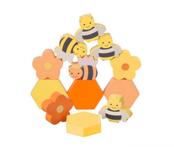 STACKING HONEY BEES 3 - Wood Bee Nice - Children's Wooden Toys | Eco-Friendly Toys