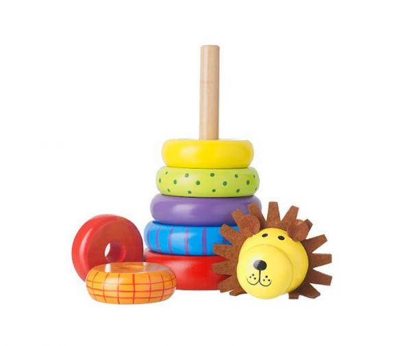 STACKING RING LION 2 - Wood Bee Nice - Children's Wooden Toys | Eco-Friendly Toys