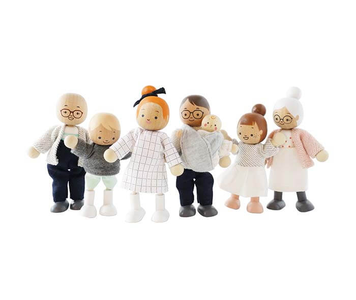 P053 my doll family on white@2x.jpg copy - Wood Bee Nice - Children's Wooden Toys | Eco-Friendly Toys