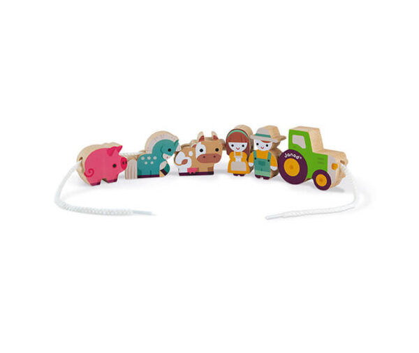 stringable farm themed beads wood - Wood Bee Nice - Children's Wooden Toys | Eco-Friendly Toys