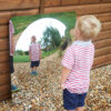 Giant Single Dome Acrylic Mirror Panel - 780mm - Image 2