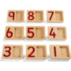 Early Mastery Wooden Number Trays 1-9 - Image 6