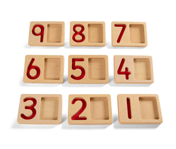 E0269 Number Trays 1 9 Image 2 - Wood Bee Nice - Children's Wooden Toys | Eco-Friendly Toys