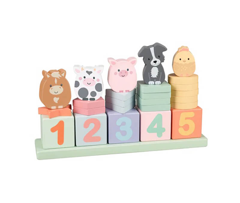 Farmyard Wooden Animal Counting Game