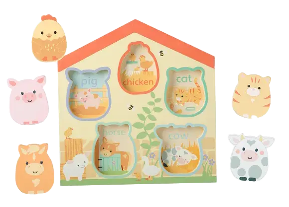 New! Farmyard Barn Shape Puzzle