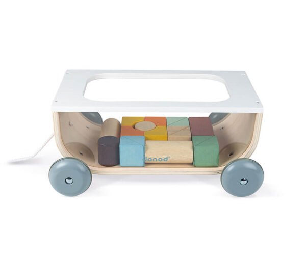 sweet cocoon cart with blocks 3 - Wood Bee Nice - Children's Wooden Toys | Eco-Friendly Toys