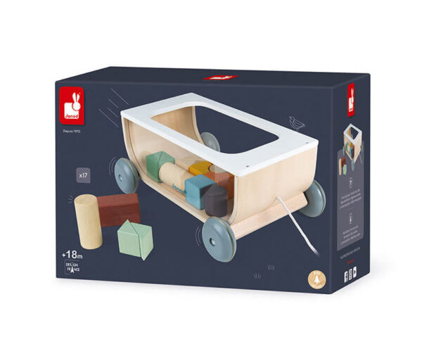 sweet cocoon cart with blocks 5 - Wood Bee Nice - Children's Wooden Toys | Eco-Friendly Toys