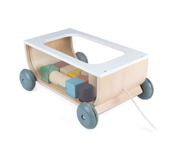 sweet cocoon cart with blocks - Wood Bee Nice - Children's Wooden Toys | Eco-Friendly Toys